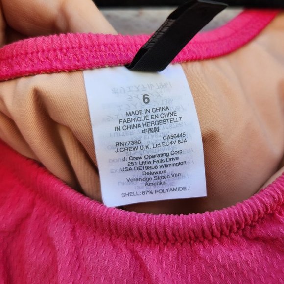 J. Crew Perfect Pink Ruffle One Piece Swimsuit - Picture 5 of 6